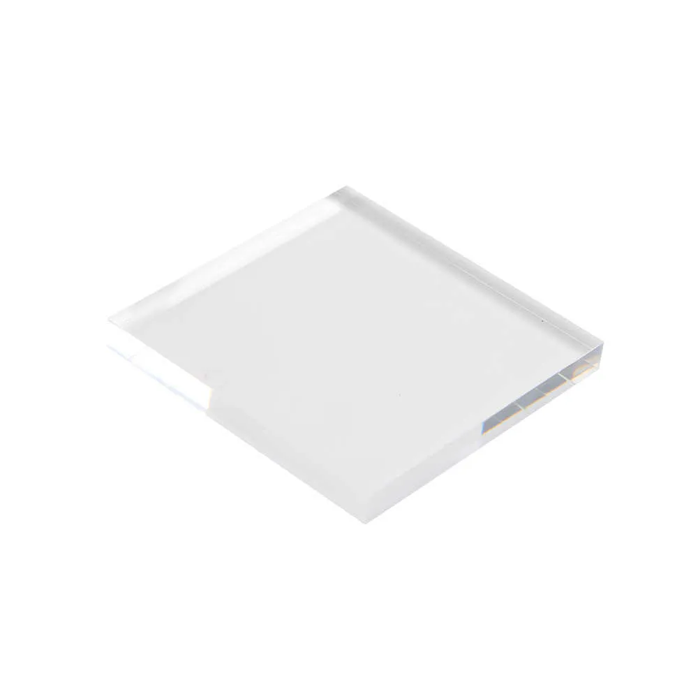 Nieuwe Clear Acrylic Stamping Rubberen Template Plexiglas 10mm Dikke Blokken Pads Card Craft Art DIY Home Decor Acryl Block Cover