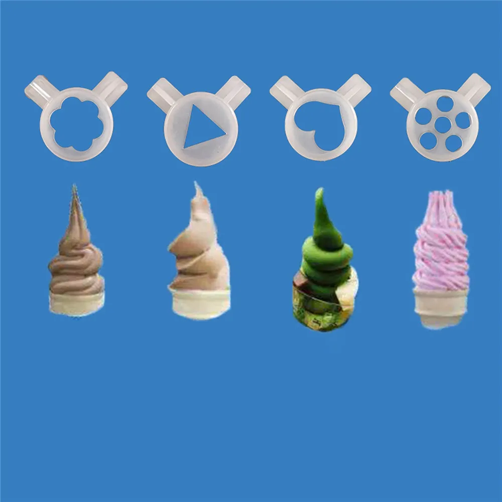 33 mm verschiedener Auslassdüsen -Kit -Form -Model -Model Cap Ice Cream Maker Accessoires für Lecon -Eismaschine Teile