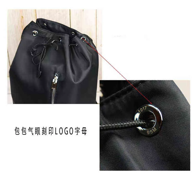 Черные рюкзаки Alyx для мужчин и женщин, сумка высокого качества с регулируемыми плечами 1017 9SM, сумки Alyx с пряжкой для травления T220722