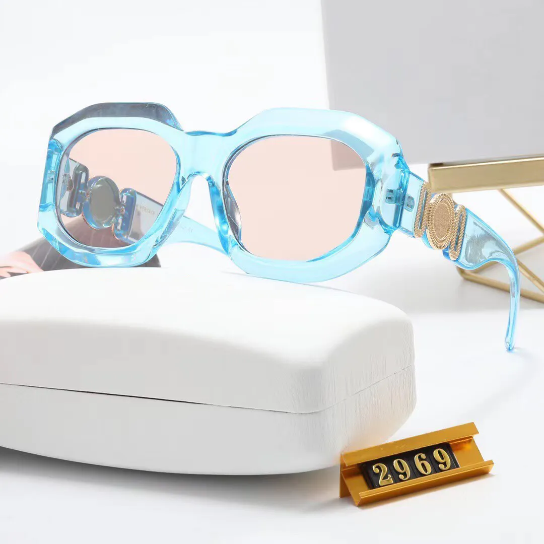 Большой рамки хип -хоп Biggie Солнцезащитные очки мужчины женщины винтажные очки дизайнерские пляжные оттенки Lentes de Sol Unisex Brand Sun glas271n