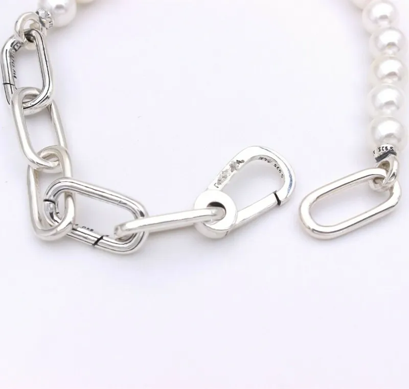 ME Frischwasser kultivierte Perle Armband Kette Schmuck 925 Sterling Silber Armbänder Frauen Charme Perlen Sets für P mit Logo Ale Banko -Geburtstagsgeschenk 599694c01252810