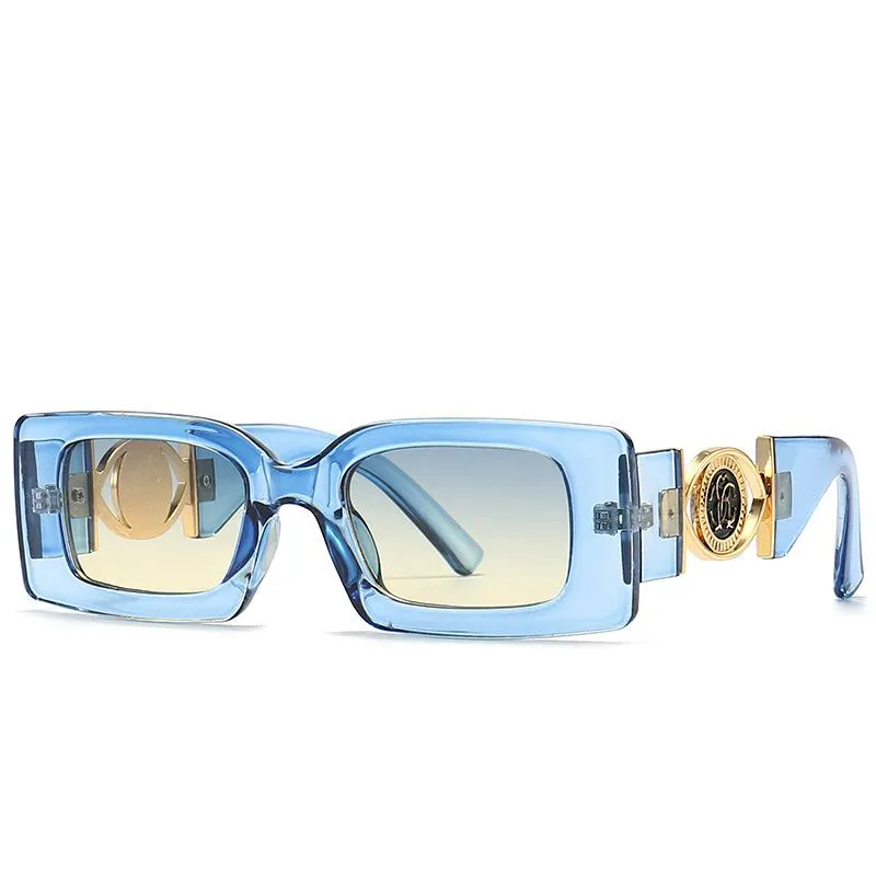 Okulary przeciwsłoneczne małe ramy mody prostokąt 2022 vintage kwadratowe okulary słoneczne damskie odcienie dla kobiet okulary 212J
