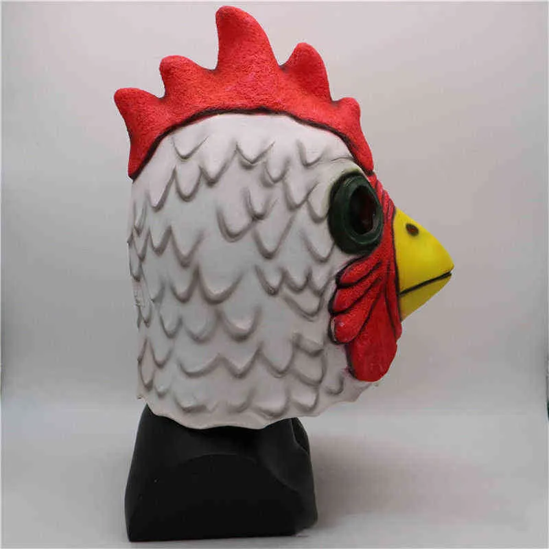 New Game Line Miami Cock Mask Latex Ganzkopf-Cosplay-Maske für Halloween Karneval Line Miami Cosplay Kostüm Party Prop L2207154565