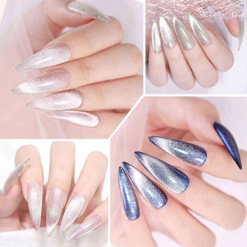 NXY Gel à ongles 7 5ml chat vernis magnétique galaxie aurores irisées lumière de neige tremper vernis longue durée Base Uv haut 0328