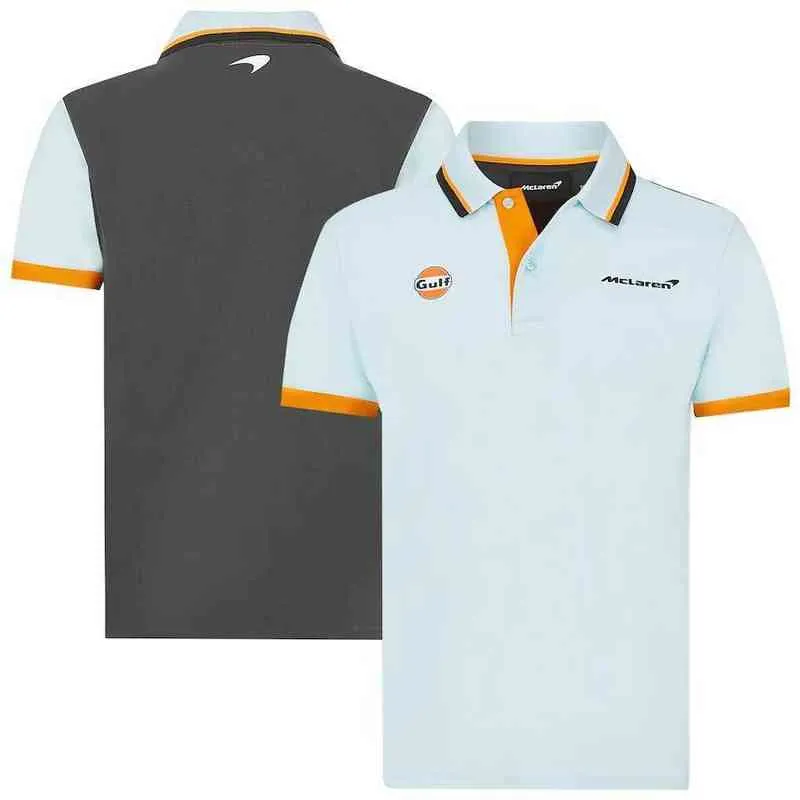 for Mclaren F1 Team Polo Lapel t Shirt 2022 Season Racing Men's Short Sleeve Quick Dry Breathable Fade Fastss012