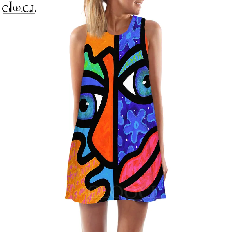 Women Tank Tops Polynesia Tiare Flower 3D Printed Loose Dress Fashion Short Female Vest Streetwear Sleeveless Dress W220616