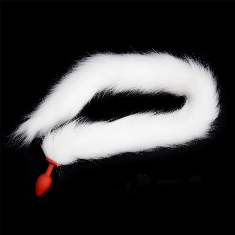 85cm Wild Tail Silicone Butt Plug Unisex Backyard Stimulerande Sexig Cat Girls Long Tails Sexleksaker för Kvinnor Män Vuxen Game 220413