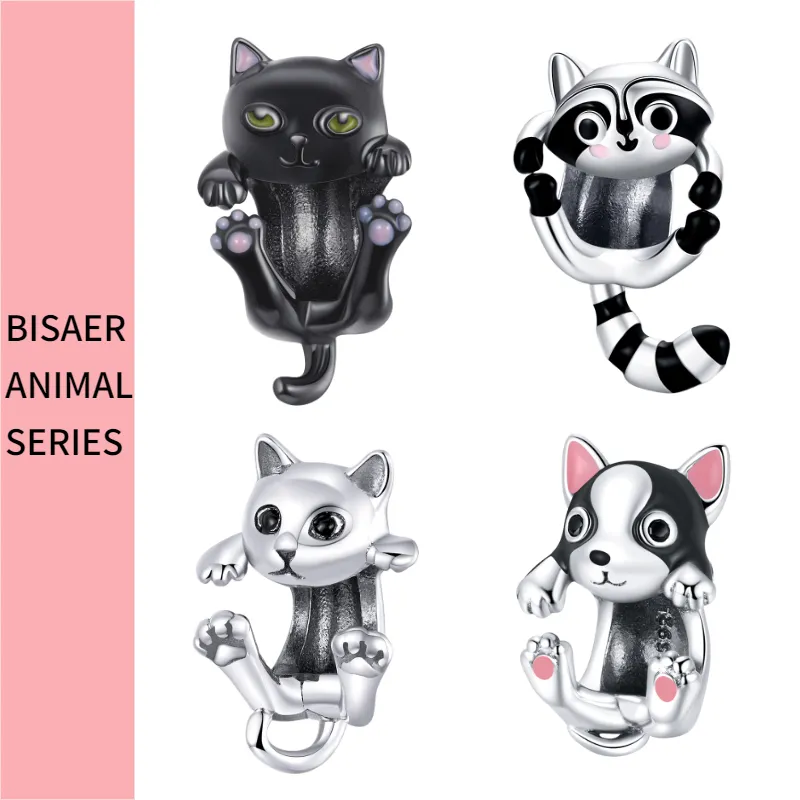 925 Sterling Silver A Psa Poodle Puppy French Bulldog Beads Charm Fit Bisaer Charms Silver 925 Oryginalna bransoletka 2202766