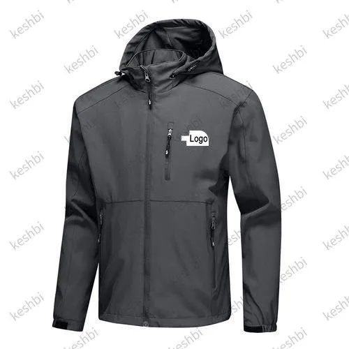 Men Casual Outdoor Jacket Windbreaker Hiking Rain Camping Fishing Tactical Hoodies Coats Plus Size