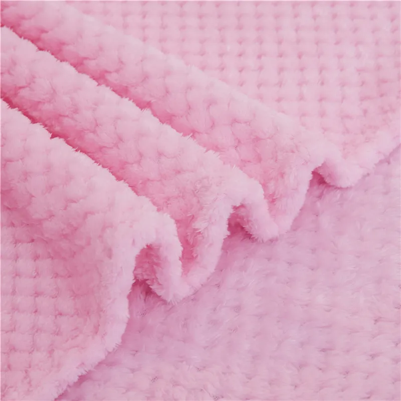 Mjuk varm flanellfilt för sängar Solid Pink Blue Coral Fleece Mink Throw SOFA Cover Bedste -Bread Fluffy Plaid Filtar 220527