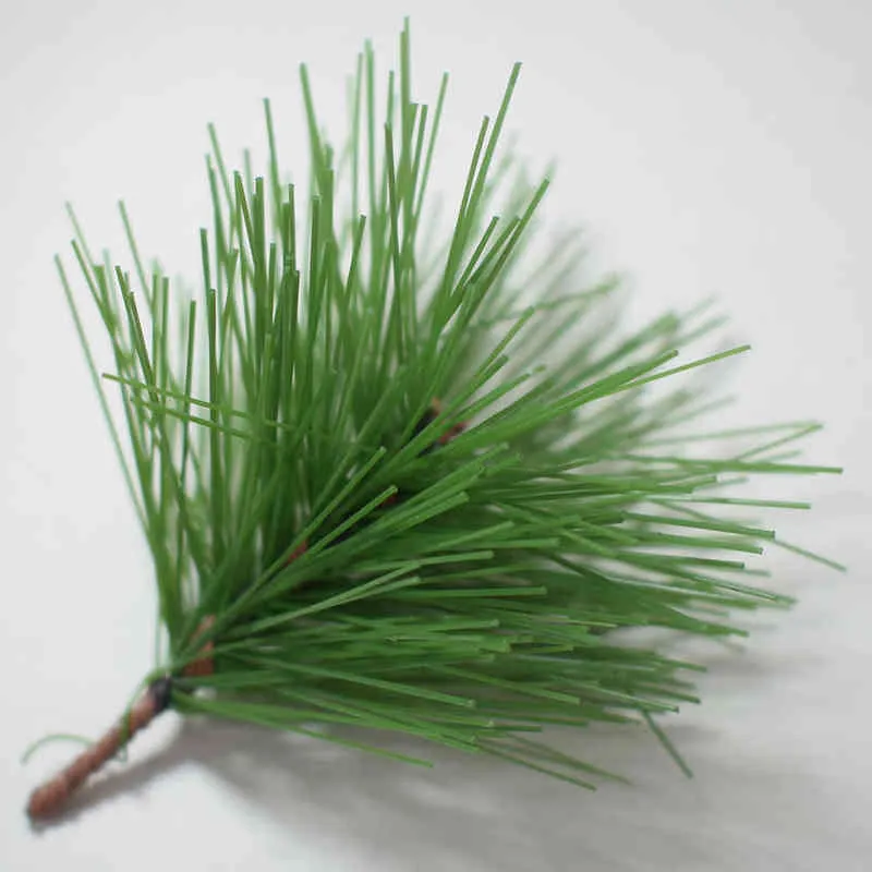 人工植物松の針クリスマスツリーガーランドリース装飾DIY混合枝クリスマスオーナメント装飾用品L220708