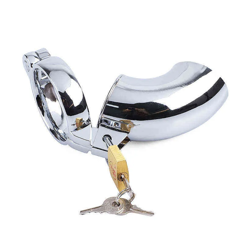 NXY Chastity Device Red Source Stainless Steel Metal Male Lock Chicken Binding Adult Supplies and Female Slave Adjustment Torture Tools 0416