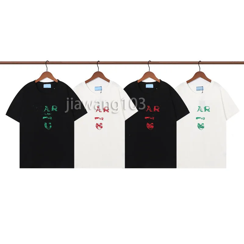デザイナーTシャツEESサマーシャツカジュアルメンズレタリング刺繍文字印刷されたダブルヤーンファブリックスリーブを販売するヒップホップ服を販売する