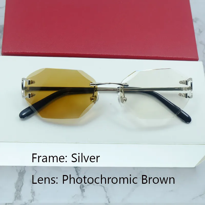 Sonnenbrille mit pochromen Gläsern, Diamantschliff, Carter-Draht, C, Farbwechsel, Sonnenbrille, zweifarbige Gläser, 4-Jahreszeiten-Farbtöne, Brille, 217 m