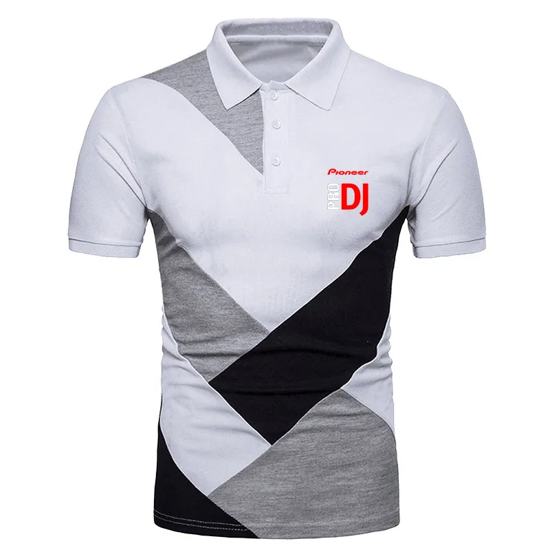 Pioneer Pro Dj Polo Shirt krótkie rękawie Przystojna Moda Mężczyźni Mężczyźni Tops Ubranie 220504