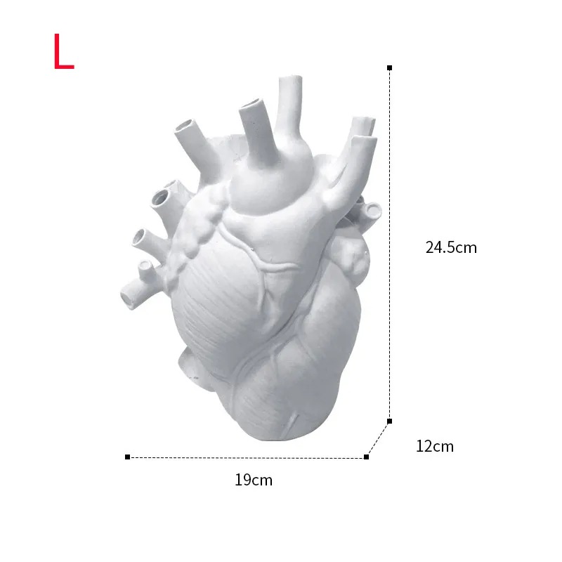 Анальная ваза сердца дома украшение смола сушено
