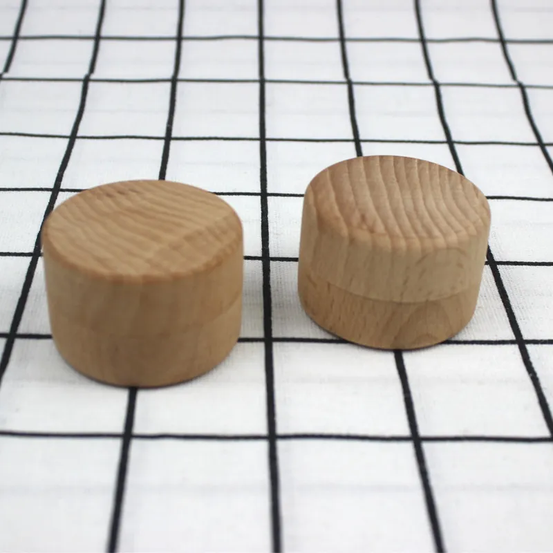 Storage Boxes Round wood box beech rounds rings boxes solid woods gift storages boxes Earrings Necklace packaging jewelry boxesZC532-2