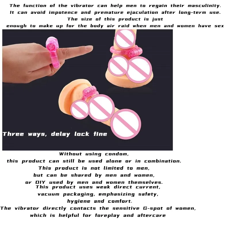 Мужское кольцо Электронное вибрирующее взрослые сексуальные игрушки вибрация кристаллическая бабочка пенис мини -вибратор мини -вибратор