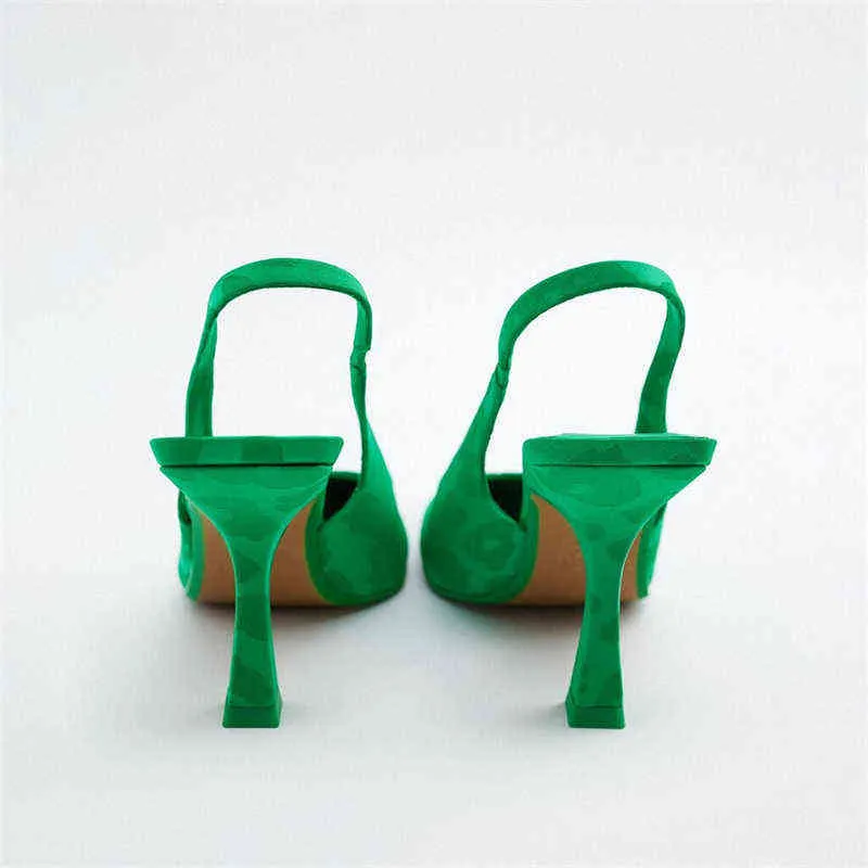 サンダル新しい女性ハイヒールの靴2022スリングバックファッションポンプ
