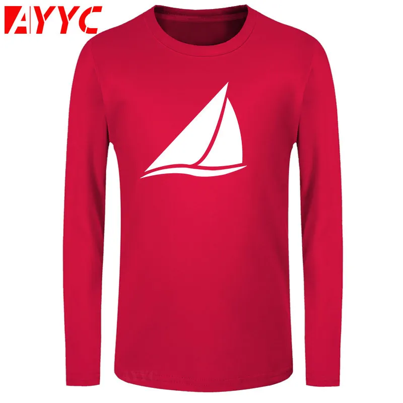 AYYC maglietta a maniche lunghe Maglietta da uomo personalizzata divertente Maglietta da barca uomo Grandi dimensioni Maglietta normale Uomo Stile estivo Saldi 220609