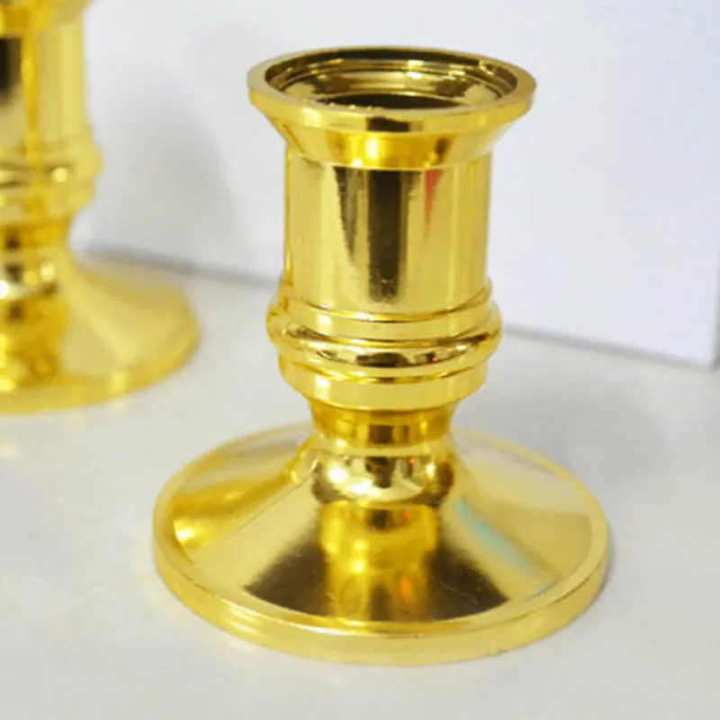 10x Gold Bailar Candle Base Taper Holder Stick Christmas حفلة ديكور 220809