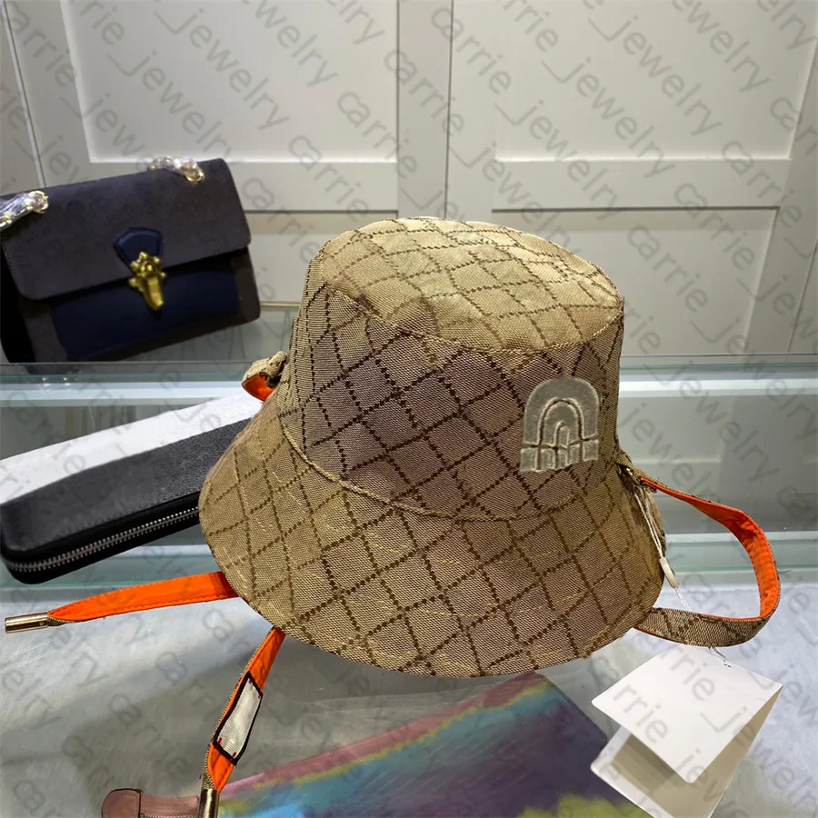 Chapeau de seau de mode chapeaux de créateurs réversible chapeau de plage lettre casquette Design pour homme femme noir et marron Top Quality277D
