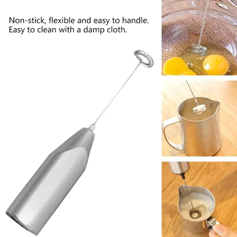 Handheld Electric Egg Beater Frother Mixer Foamer Stirrer Whisk for Coffee Milk Drink Kitchen Tool 220622