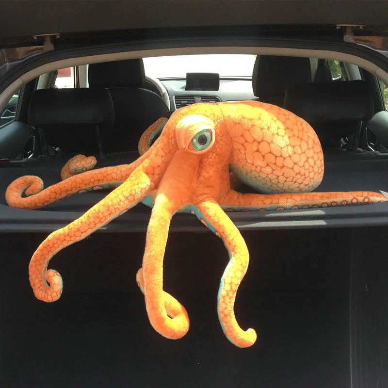 5580 cm gigantische gesimuleerde octopus knuffel van hoge kwaliteit levensechte gevulde zeedierpop knuffels voor kinderen jongen kerstcadeau 227057323