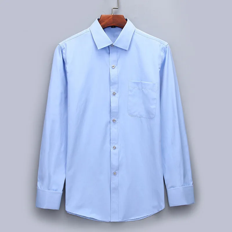 Mensinhos franceses mangas compridas camisas camisas pretas branca azul amarelo lapela de lapela masculino camisa de vestido de casamento festa de casamento homens pano 220330