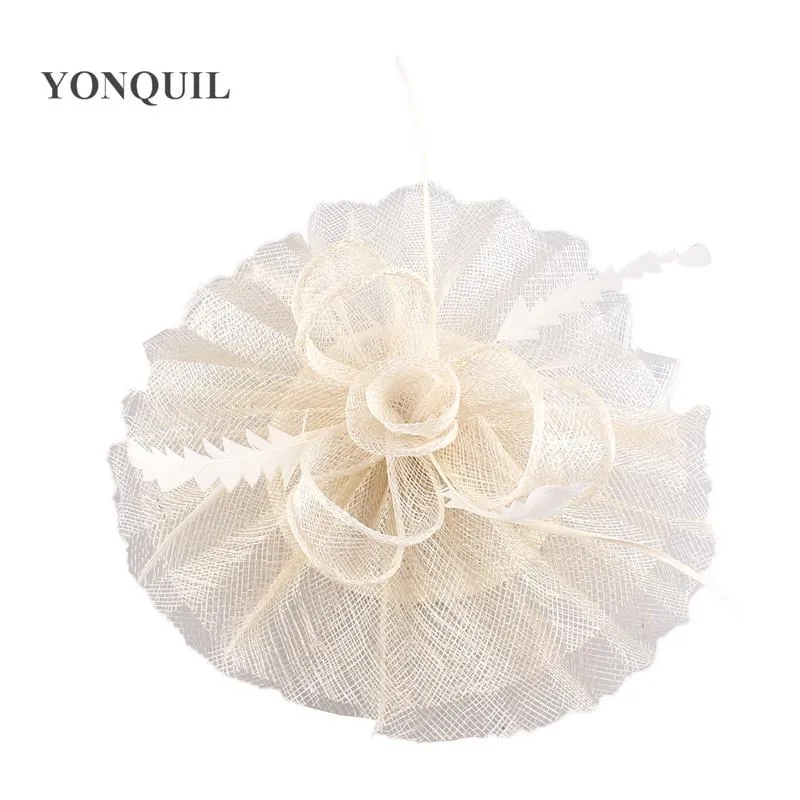 Berets Ladies Elegant Feather Hats Women Hair Accessories Fancy Fascinators For Wedding Party Gold Bridal And Races OF1522Berets B1903