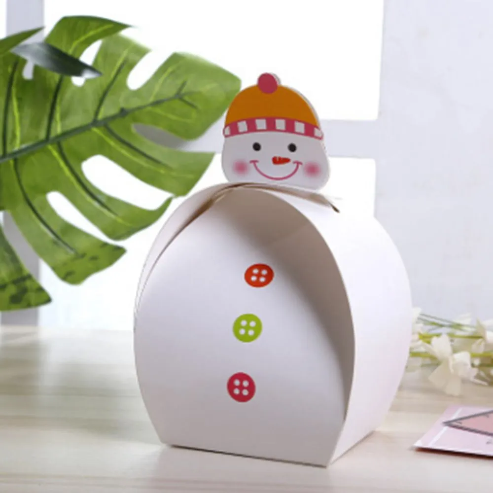 11.5x11.5cm Kerstboom Verpakking Sag Sag Dift Cookie Box Apple Dozen Met Bells Party Decoratie Gift Box voor Kid