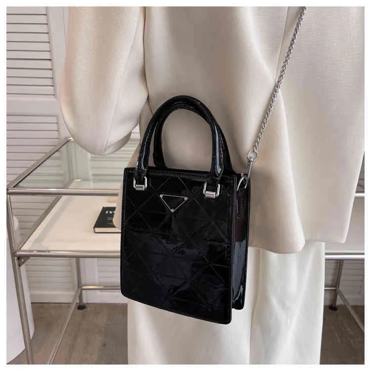 Designer-Tasche Korean 2023 neue Art und Weise kleiner quadratischer Wert Single Shoulder Messenger Damentasche Leder helles Gesicht Single