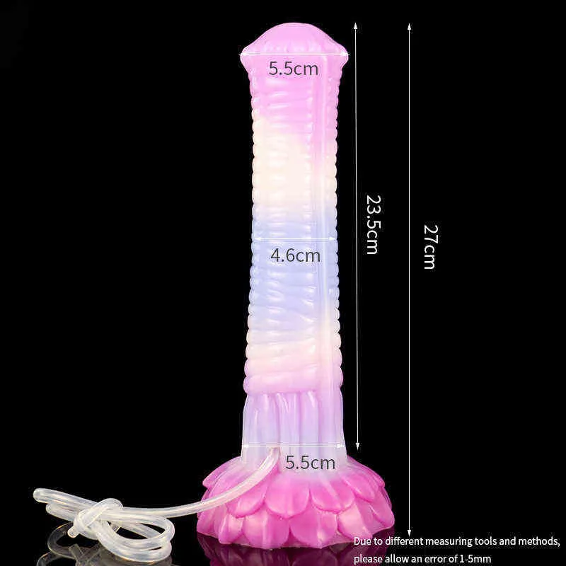 Nxy dildos yocy simulou ejaculação líquido sílica gel spray especial em forma de pênis falso sucção grande plugue anal masturbação feminina 0316