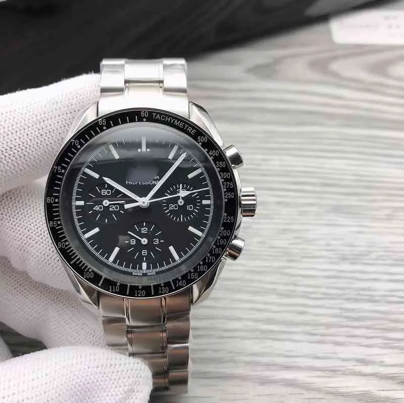 Titta på Watches Wristwatch Designer Superclone Specialerbjudande Stål Band Waterproof Sport Wrist Automatic Chronograph 7750 416677 ES