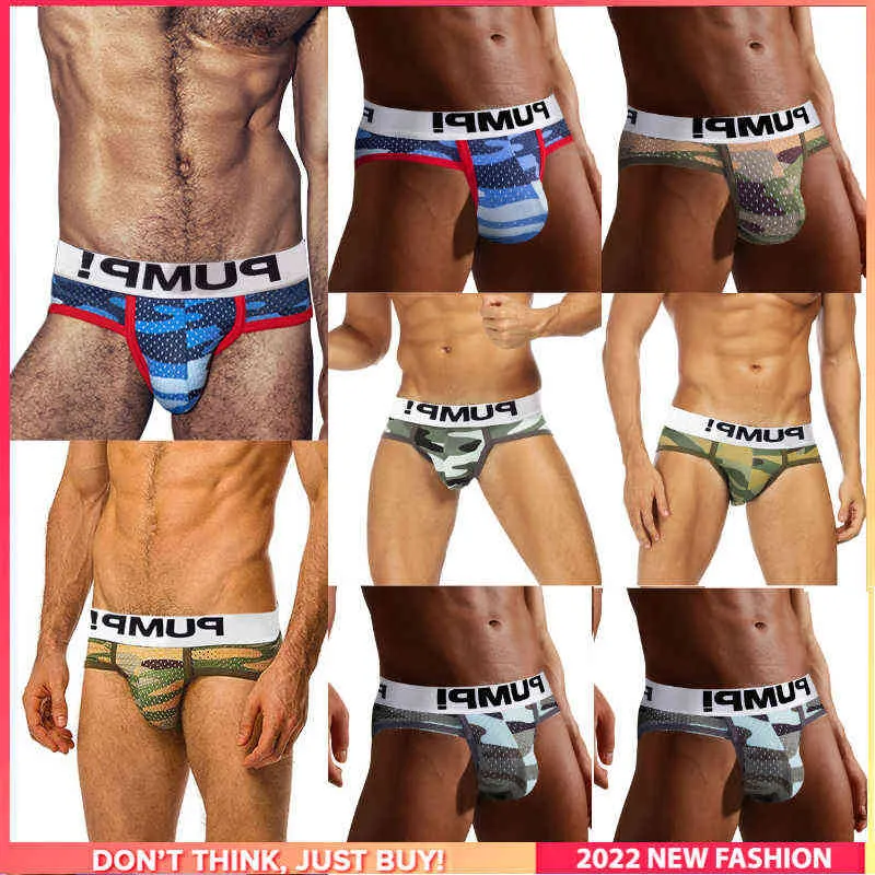 8st Hip Raise Gay Sexy Men's Panties Briefs Män underbyxor ny bomullsslip jockstrap underkläder man kort tanga u påse t220816