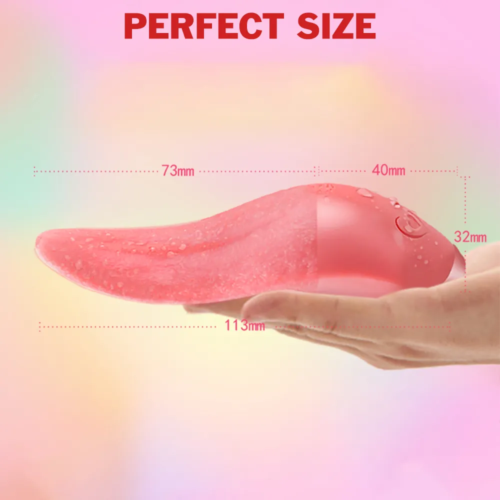 Realistic Tongue Vibrator G-spot Vagina Stimulator Smart Heating Female Masturbator Nipple Massager Erotic sexy Toys for Couple