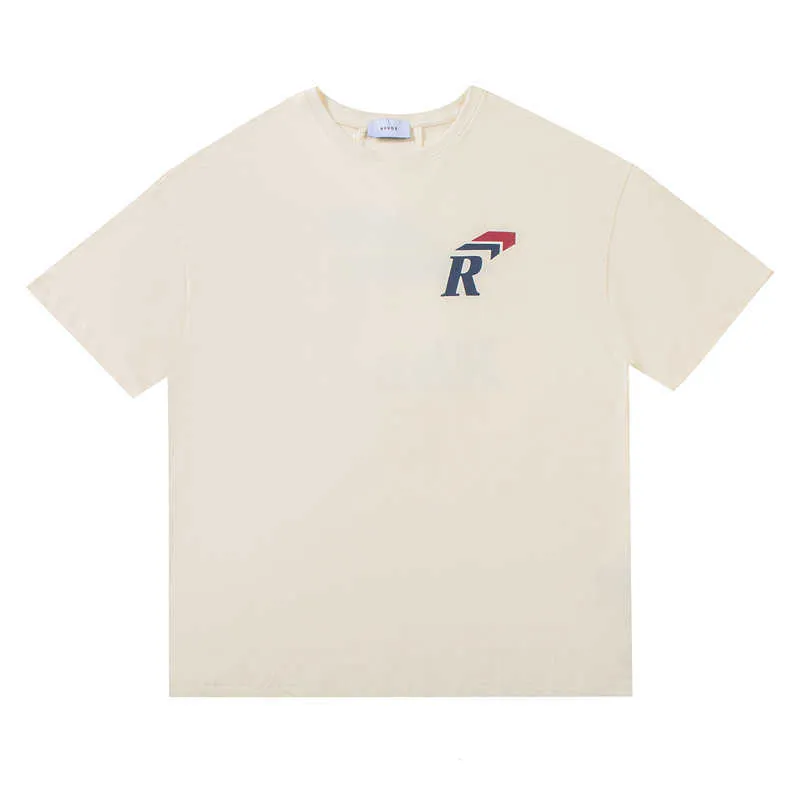 Mens T-shirts Racing Rhude T-shirt Men Femmes 1 1 Version supérieure T-shirts Overs T-shirts Summer Summer Mens T-shirts Designer Luxury Tshirt Sweethirt