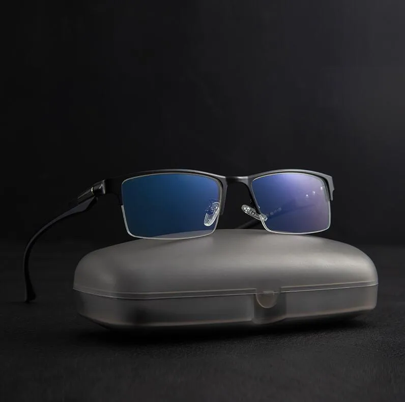 Солнцезащитные очки TR90 Титановые компьютерные очки с защитой от синего света, фильтр, снижающий цифровое напряжение глаз, прозрачная обычная оправа F259n