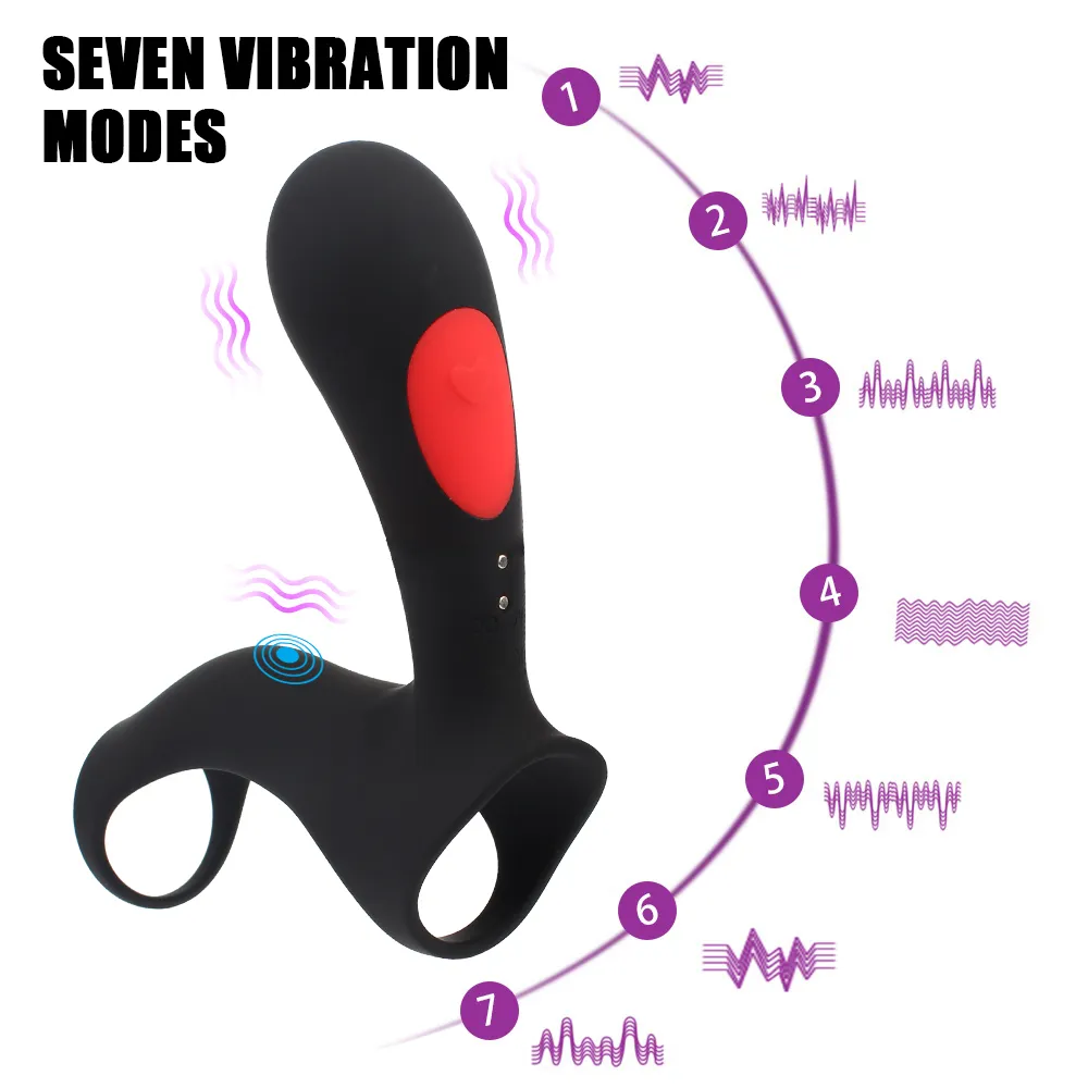 Pénis vibrateur sexy jouets pour hommes Couple vibrant anneau de bite mâle retard éjaculation Clitoris Stimulation Silicone