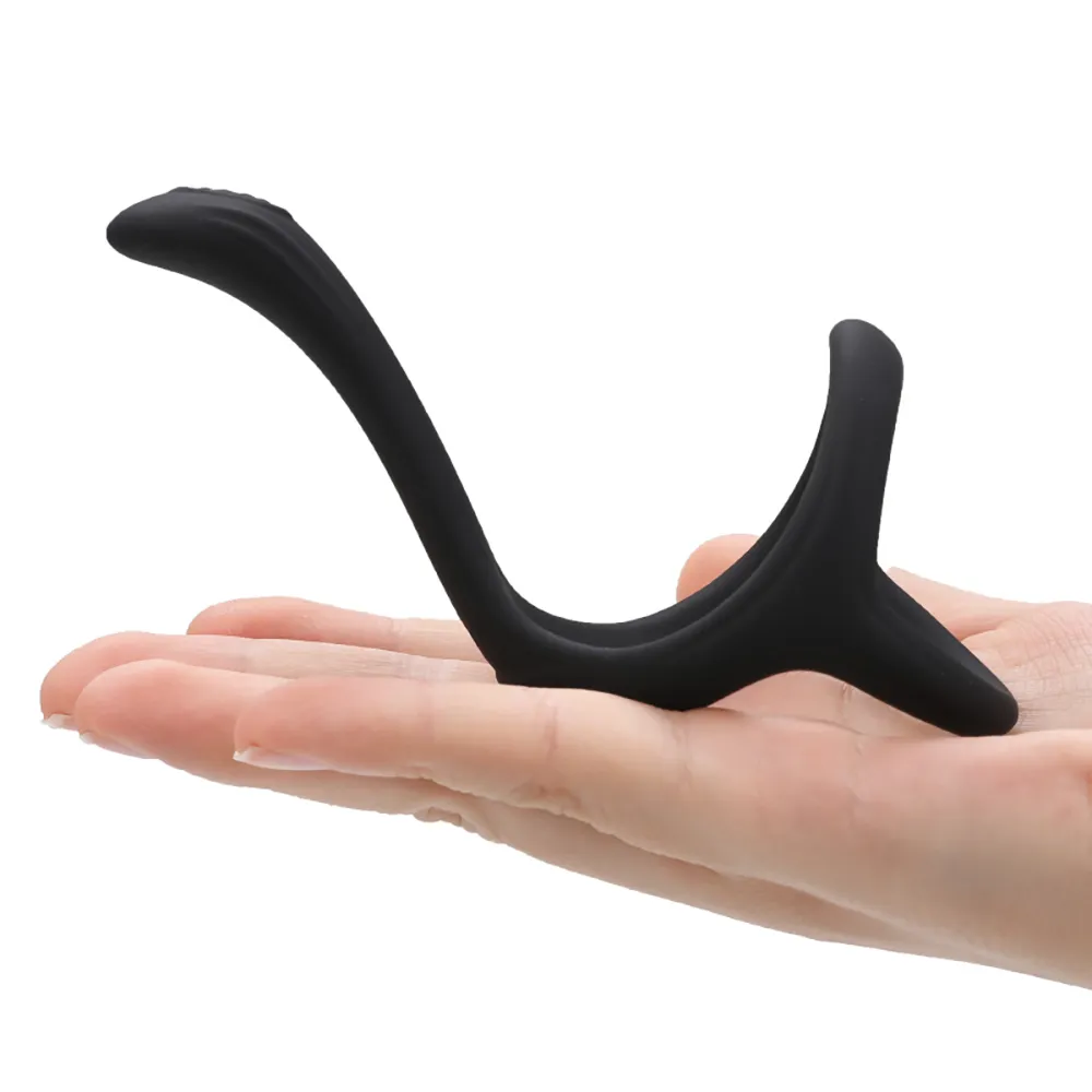 Mannen Penis Ring Anti Dropping Perineale Stimulatie Massage Spike Sleeve Vertraagde Ejaculatie sexy Speelgoed Voor Mannen