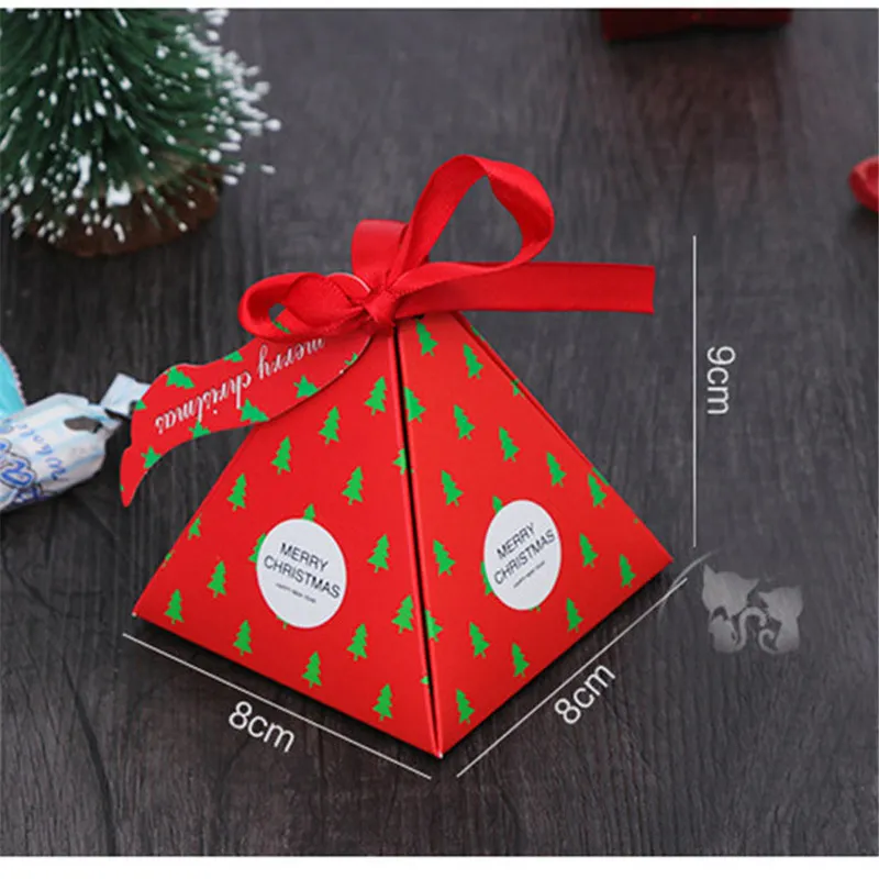 30st Xmas presentförpackningslådor jul godis papper party dekoration levererar barn födelsedag gynnar 220427