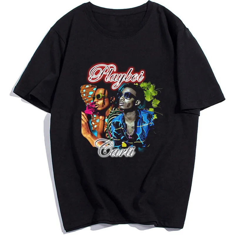 Playboi Carti Vintage Shirt Rap Hip Hop TShirt Perfektes Geschenk für Männer Frauen Mode Grafik Streetwear T Shirt Baumwolle Hip Hop Top 220608