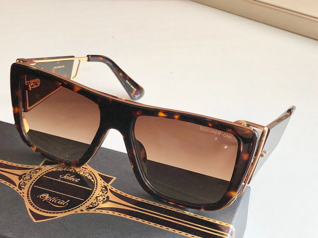 Een Dita -zonnebril voor mannen Women Souliner One top luxe hoogwaardige merkontwerper Nieuwe verkoop wereldberoemde modeshow Italiaanse 237i