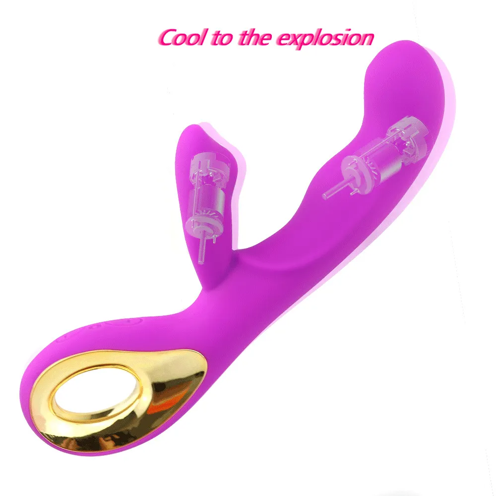 G Spot Rabbit Vibrator Clit Nipple Stimulation with 10 Powerful Vibrations Dual Motor Dildos Adult sexy Toys for Women Couple Fun