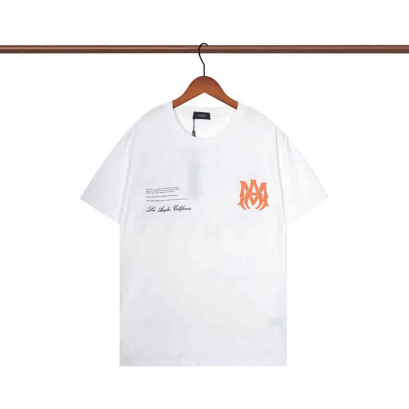 Kurze Herren-Männer-T-Shirt-Shirt-Designer Amiiriis T Sleeve Modemarke T-Shirt Letter Drucken CA HHMT J4F9