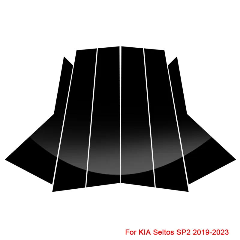 カーウィンドウピラーステッカーKia Sportage SL QL Seltos SP2 Sorento XM 2009-Present Accessoryのためのアンチスクラッチフィルムトリム