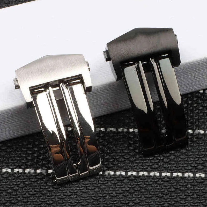 Qualität 22mm Cow Leder Band für Carrera -Serie Männer Bandgurt Armband Accessoires Klappschnalle H2204192478012
