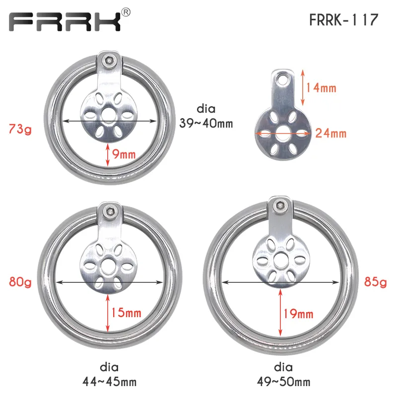 Frrk薄いスライス24mmの貞操ケージ小さいタイトなペニスのリングコックロック軽量ストラポンBDSMセックスおもちゃ男性220414