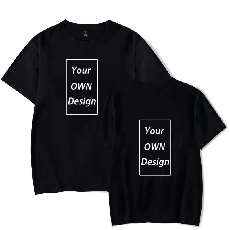 Hommes / Femmes T-shirts en coton personnalisés DIY Texte Image Impression Vêtements de haute qualité Lâche Oversize Casual Sweatshirts 5 couleurs 220609