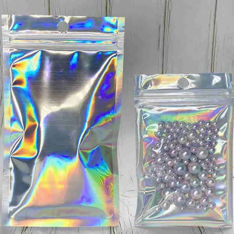 Aluminum Foil Black Matte Window Zip Lock Bags Resealable Jewelry USB Nail Powder Socks Gloves X-mas Gifts Pouches 